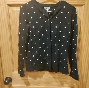 Polka-dotted cardigan